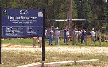 Participating scientists and visitors at the Integrated Demonstration site were welcomed.