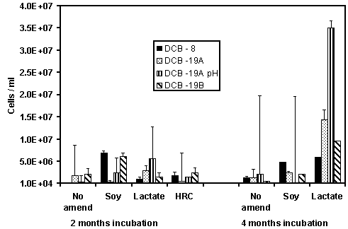 Figure 3. Direct Microbial Counts of Microcosms