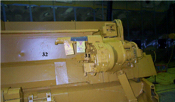Figure 5. Photograph of the A-Lathe showing measurement points 31 and 32 of the first generation assay