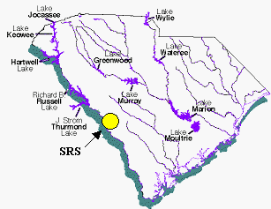 Figure 1 � Savannah River Site Location in South Carolina