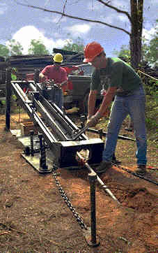 A variety of positioning systems were tested during the Integrated Demonstration to track the progress of the borehole while horizontal drilling.