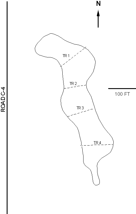 Figure 2. F-Area Tree-Kill Vegetation Sampling Transects.