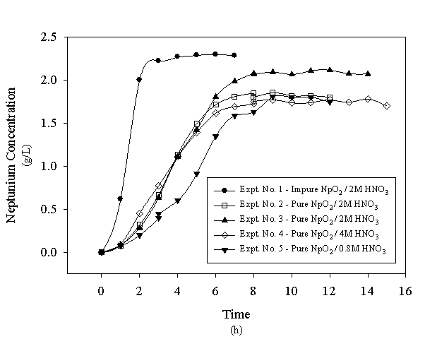 Figure 1. Neptunium Oxide Dissolution