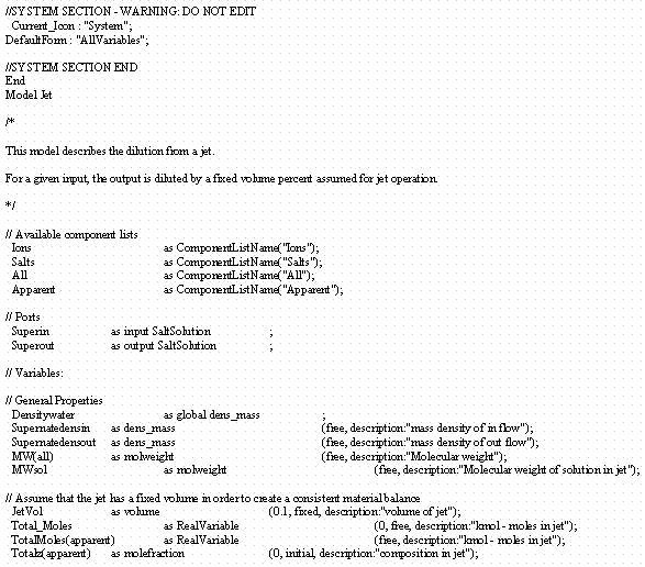 Model Listing Data