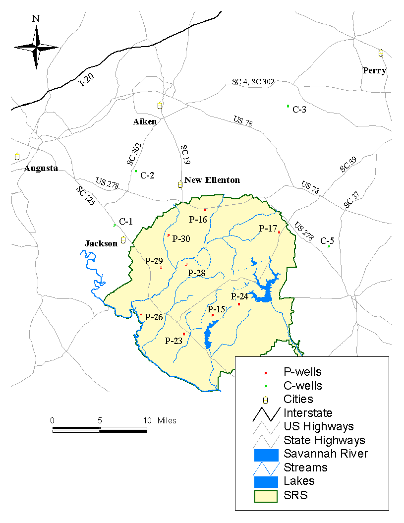 Figure 1 Location of P-Wells and C-Wells